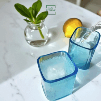 UP-CYCLED BOMBAY SAPPHIRE GLASSES ( SET OF 2)