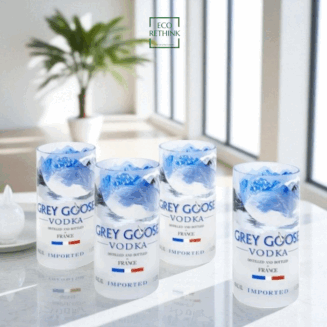 UP-CYCLED GREY GOOSE GLASSES (SET OF 4)
