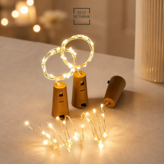 String Bottle (LED) Light with Cork (Pack of 3)