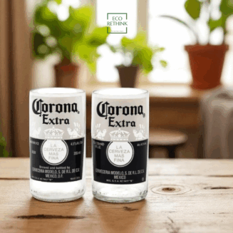 UP-CYCLED CORONA EXTRA GLASSES ( SET OF 2 )