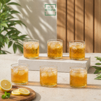 UP-CYCLED OLD MONK CLASSIC GLASSES 300ML (SET OF 6)