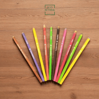 ECO-FRIENDLY PLANTABLE SEED COLOURED PENCIL ( PACK OF 10 )