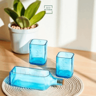 UP-CYCLED BOMBAY SAPPHIRE PLATTER SET