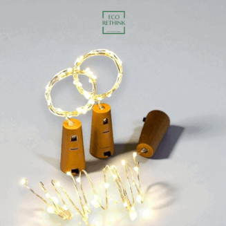 String Bottle (LED) Light with Cork (Pack of 3)